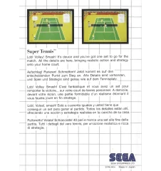 Master System Super Tennis Sn