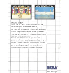 Master System Black Belt Sn