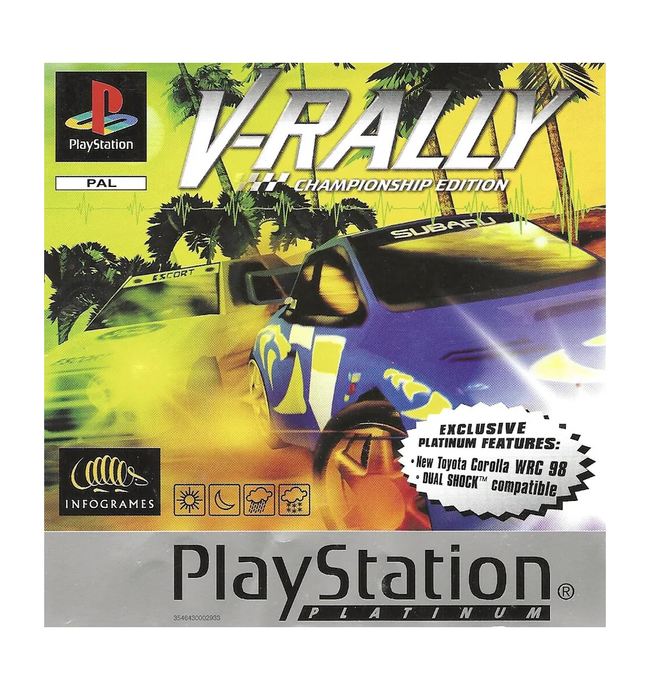PS1 V-rally Championship Edition Plat Cib