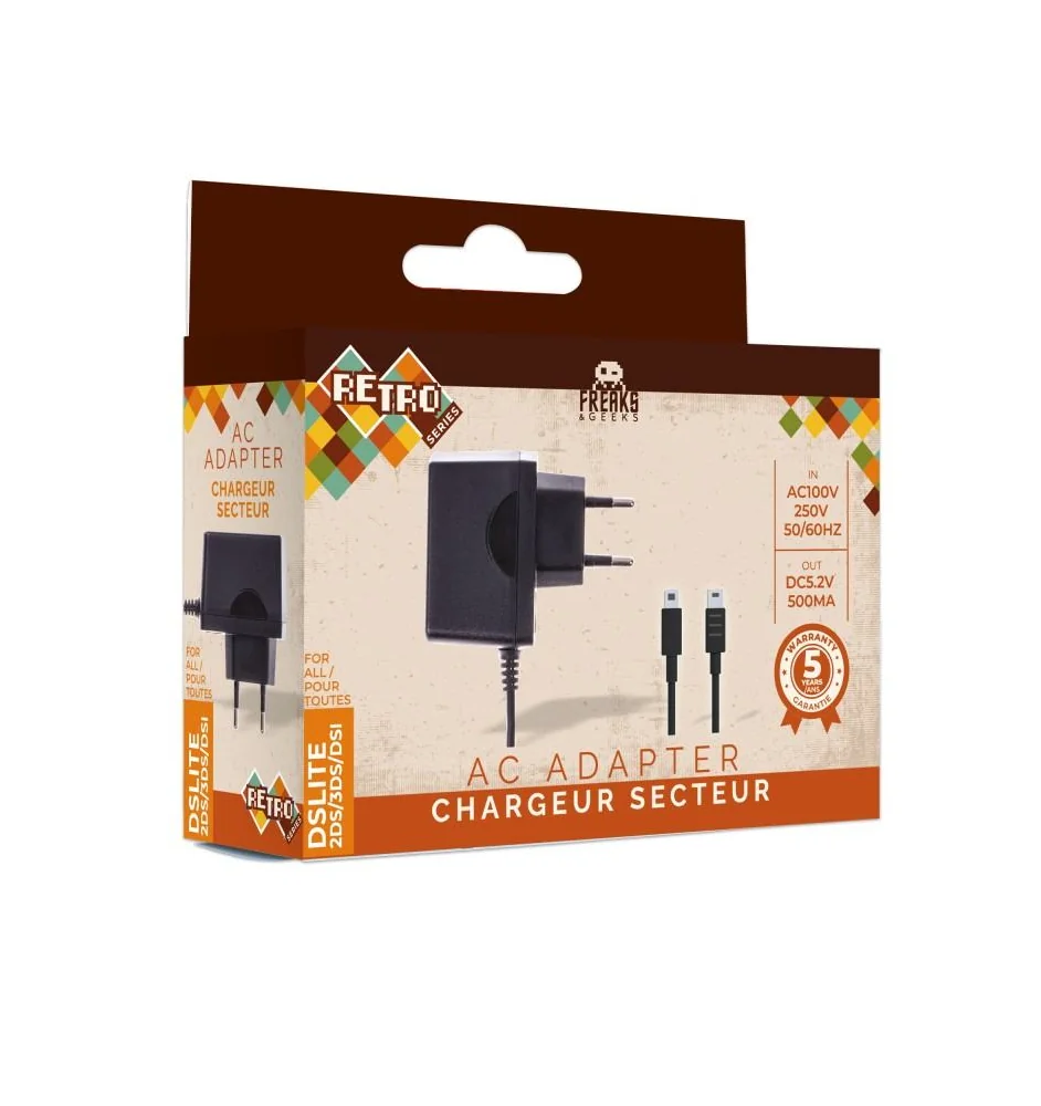 New AC Power Adapter for New 3DS XL / New 3DS / 2DS / 3DS / 3DS XL / DSi / DSi XL / DS Lite – Brand New