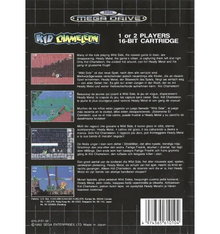 Megadrive Kid Chameleon Cib