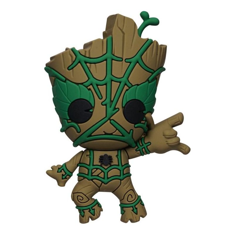 Aimant Groot en Spider-Man mousse 3D