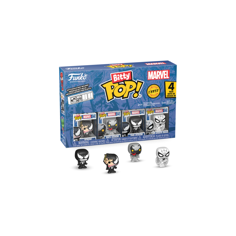 Funko Pop Bitty Pop 4 Pack Spider-Man Venom
