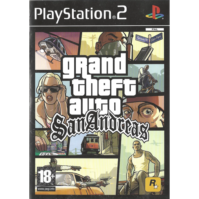 copy of PS2 Grand Theft Auto San Andreas Sn