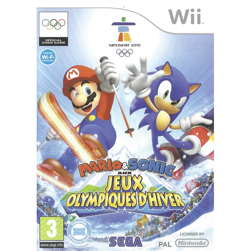 WII Mario & Sonic Aux Jeux Olympiques d'Hiver Cib
