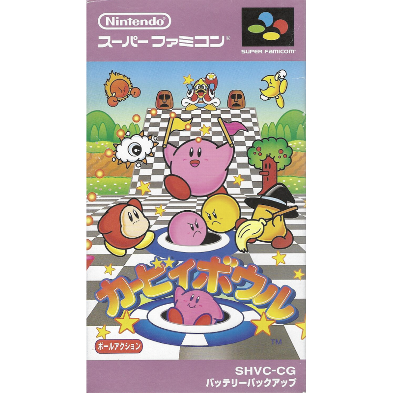 Super Famicom Kirby Bowl Cib Jap SHVC-CG