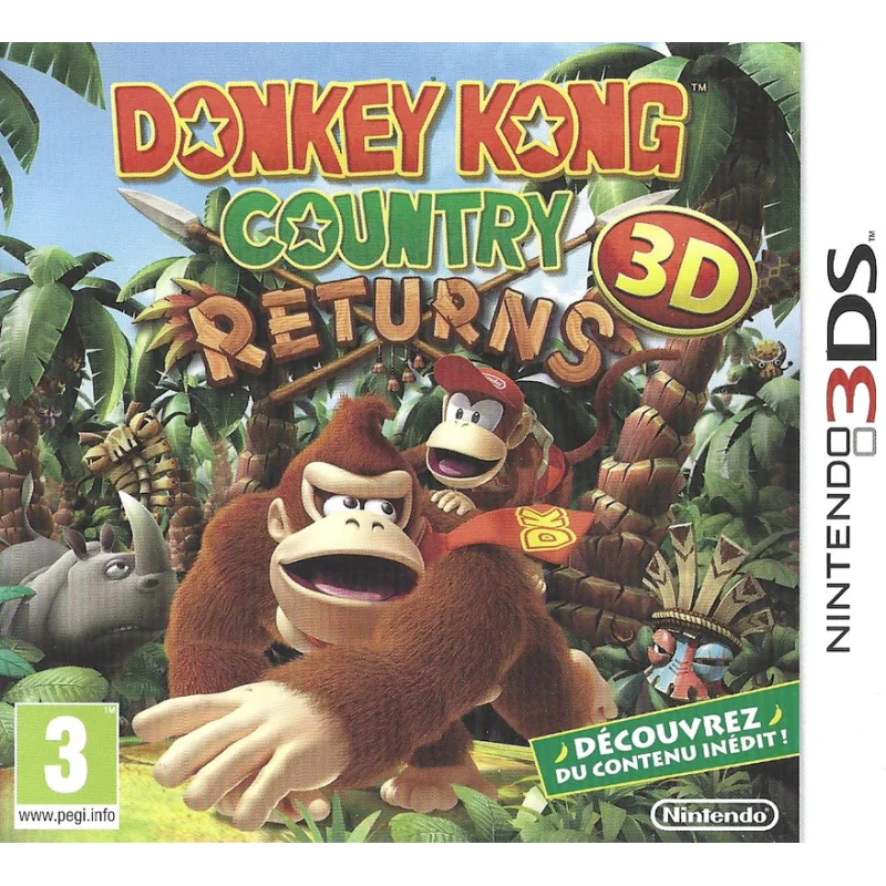 3DS Donkey Kong Country Returns 3D Cib