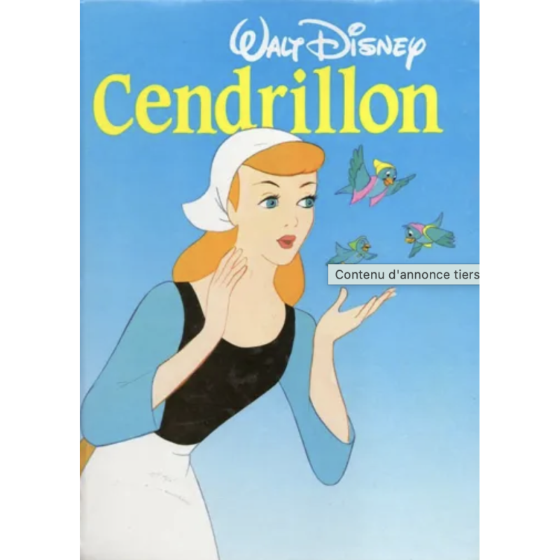 Livre Walt Disney Cendrillon