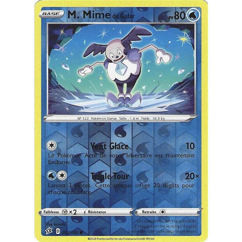 M.Mime De Galar 037/192 Reverse