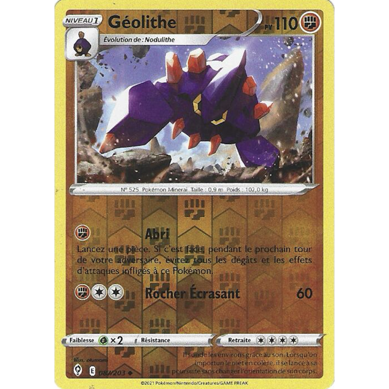 Géolithe 087/203 Reverse EVS Evolution Celeste EB07