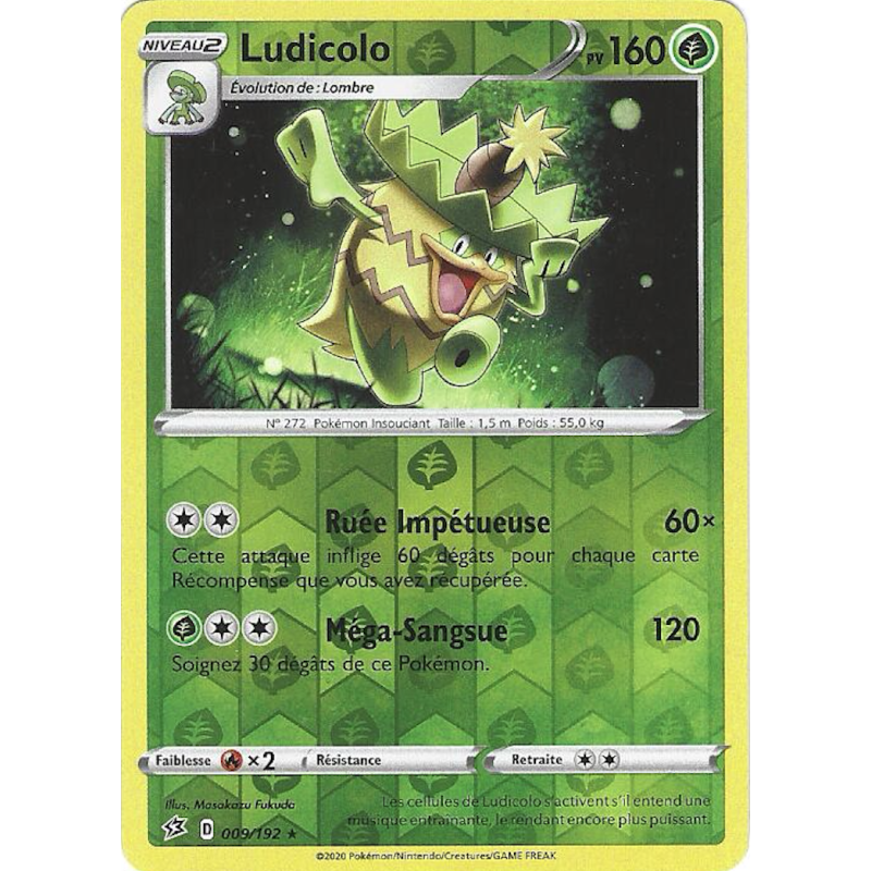 Ludicolo 009/192 Reverse