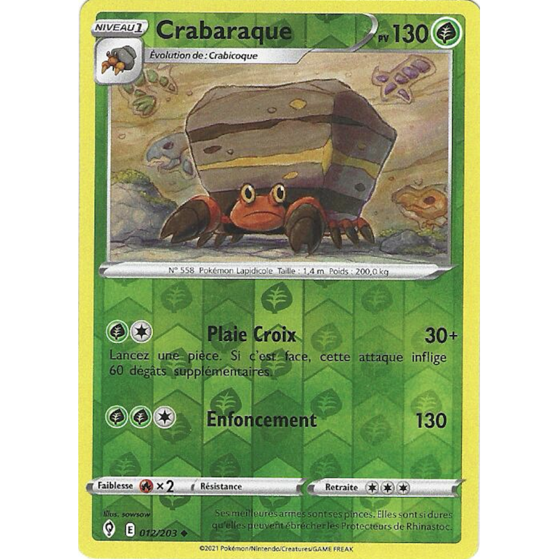 Crabaraque 012/203 Reverse