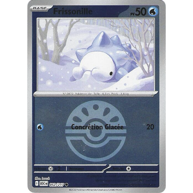 Frissonille 052/217 Reverse Pokéball