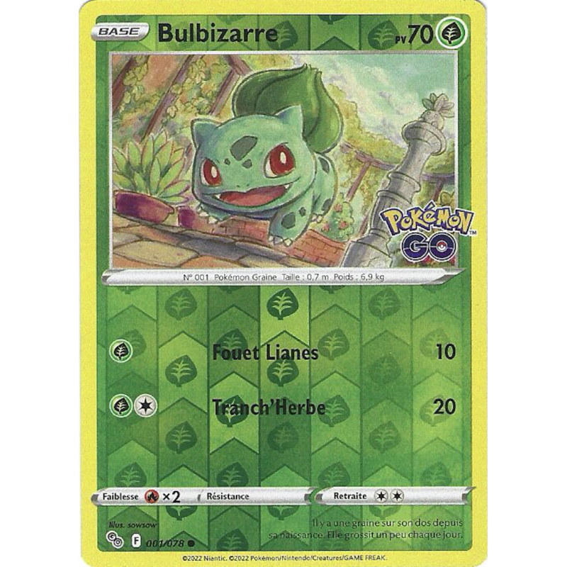 Bulbizarre 001/078 reverse