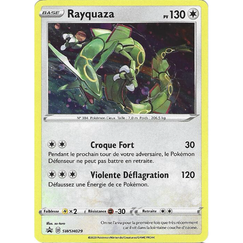 Rayquaza SWSH029 Cosmo Holo Promo