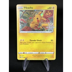 Pikachu SWSH153 Cosmo Holo Promo Stamp