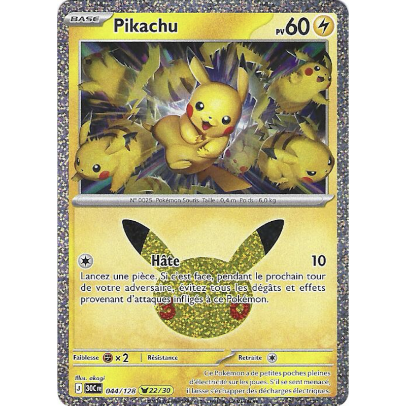 Pikachu 044/128 Cosmo Holo