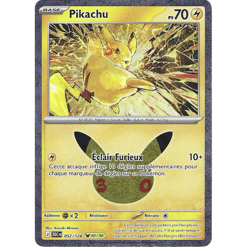 Pikachu 052/128 Cosmo Holo