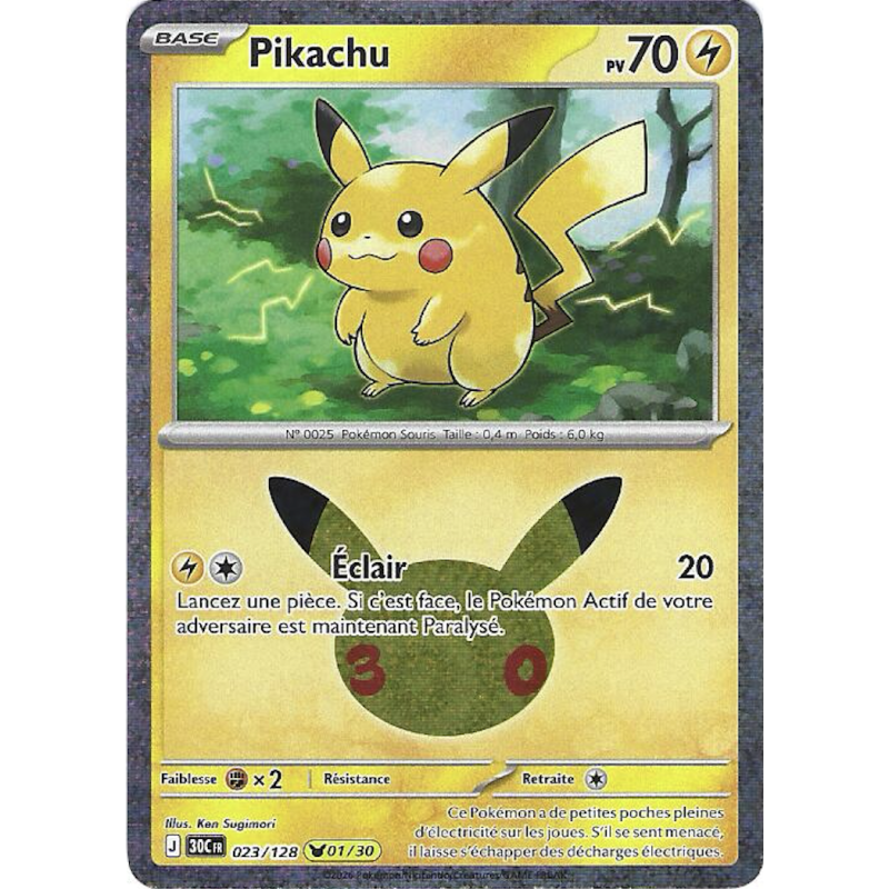 Pikachu 023/128 Cosmo Holo