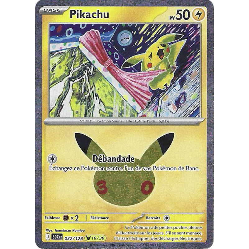 Pikachu 032/128 Cosmo Holo