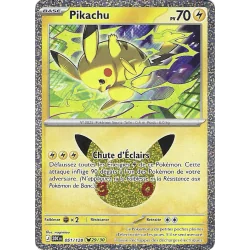 Pikachu 051/128 Cosmo Holo 30C 30ans
