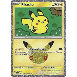 Pikachu 034/128 Cosmo Holo 30C 30ans
