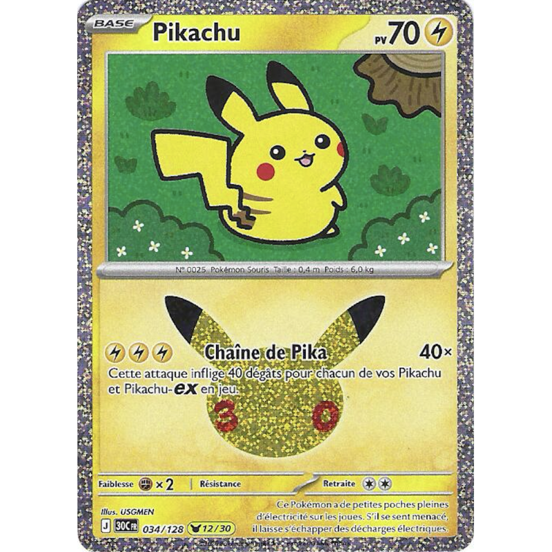 Pikachu 034/128 Cosmo Holo