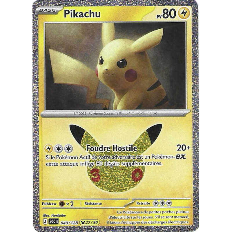 Pikachu 049/128 Cosmo Holo