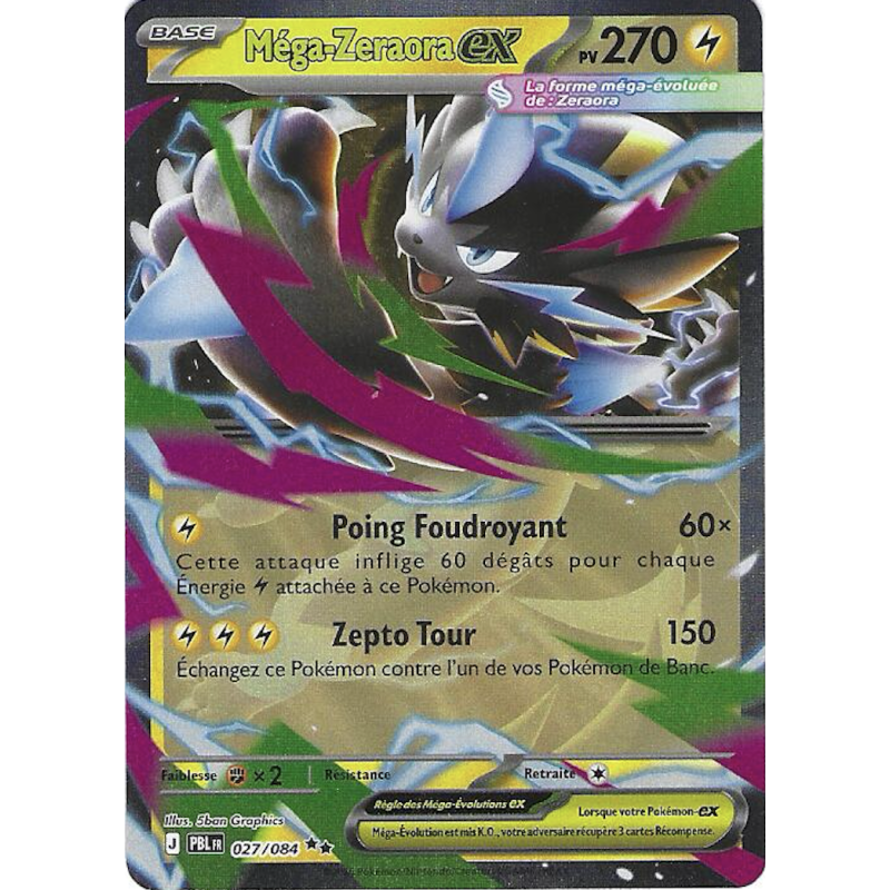 Méga-Zeraora Ex 027/084