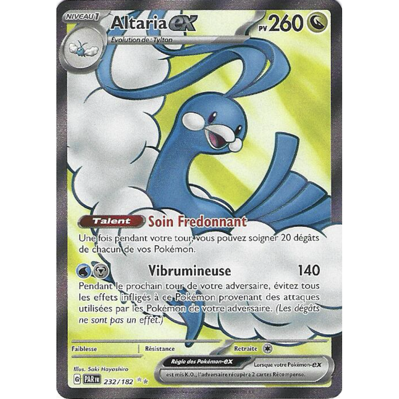Altaria Ex 232/182 PAR Faille Paradoxe
