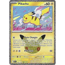 Pikachu 042/128 Cosmo Holo 30C 30ans