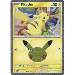 Pikachu 031/128 Cosmo Holo 30ans