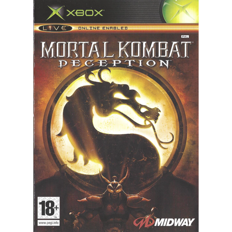 Xbox 1ere Mortal Kombat Deception Cib
