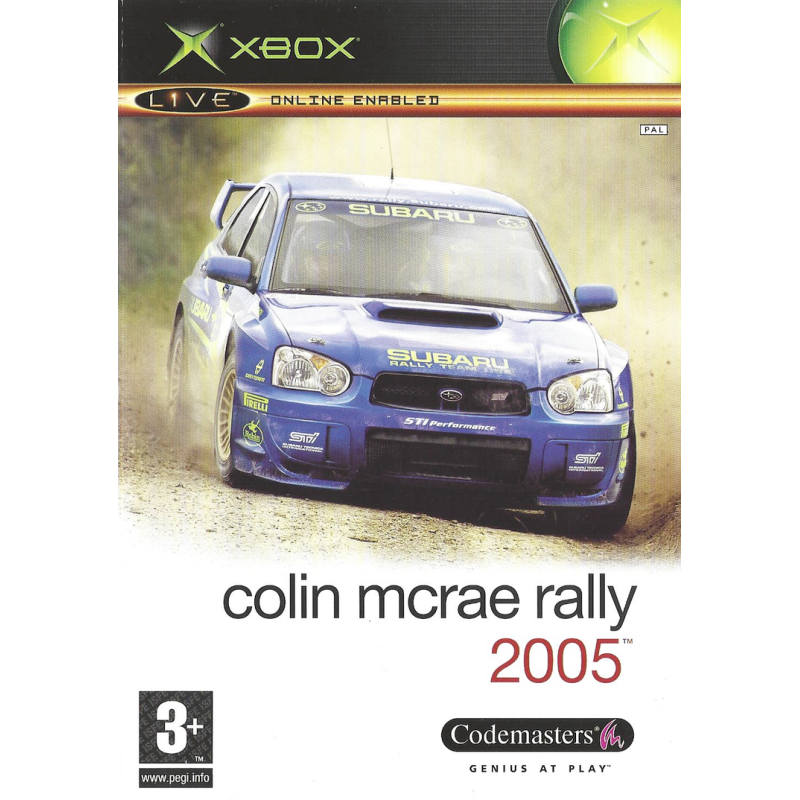 Xbox 1ere Colin Mcrae Rally 2005 Cib