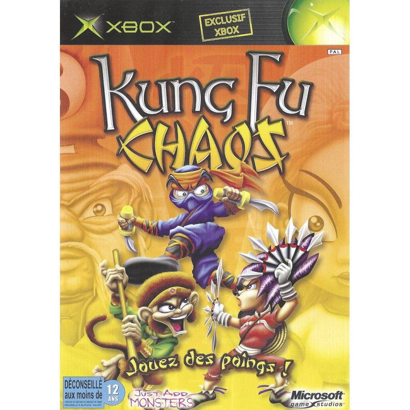 Xbox 1ere Kung Fu Chaos Sn