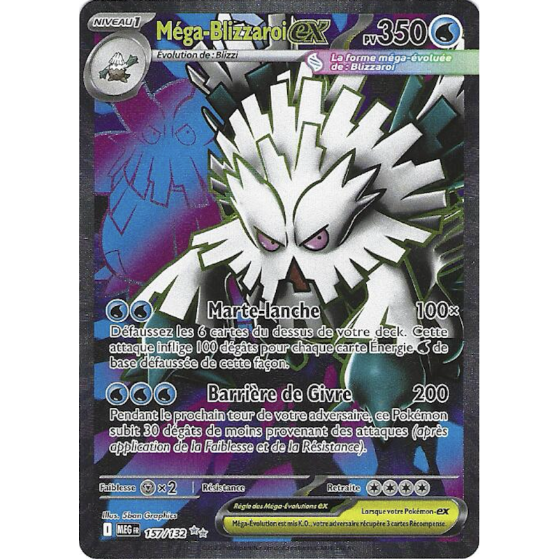 Méga-Blizzaroi Ex 157/132 MEG Méga-Evolution