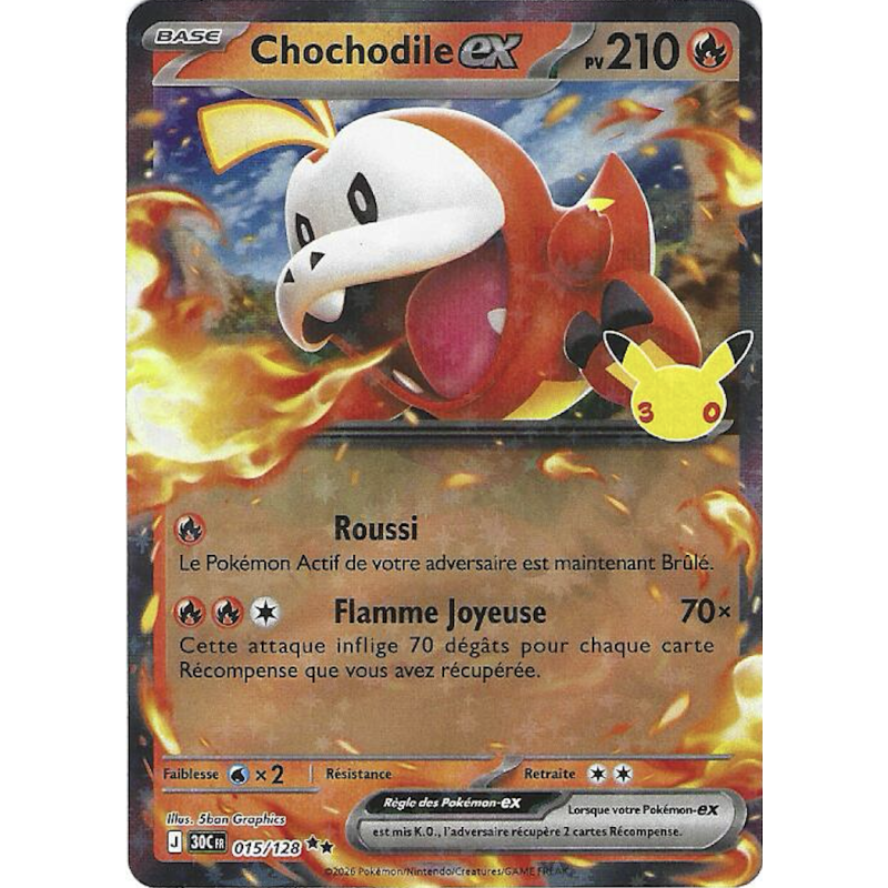 Chochodile Ex 015/128 30C 30ans