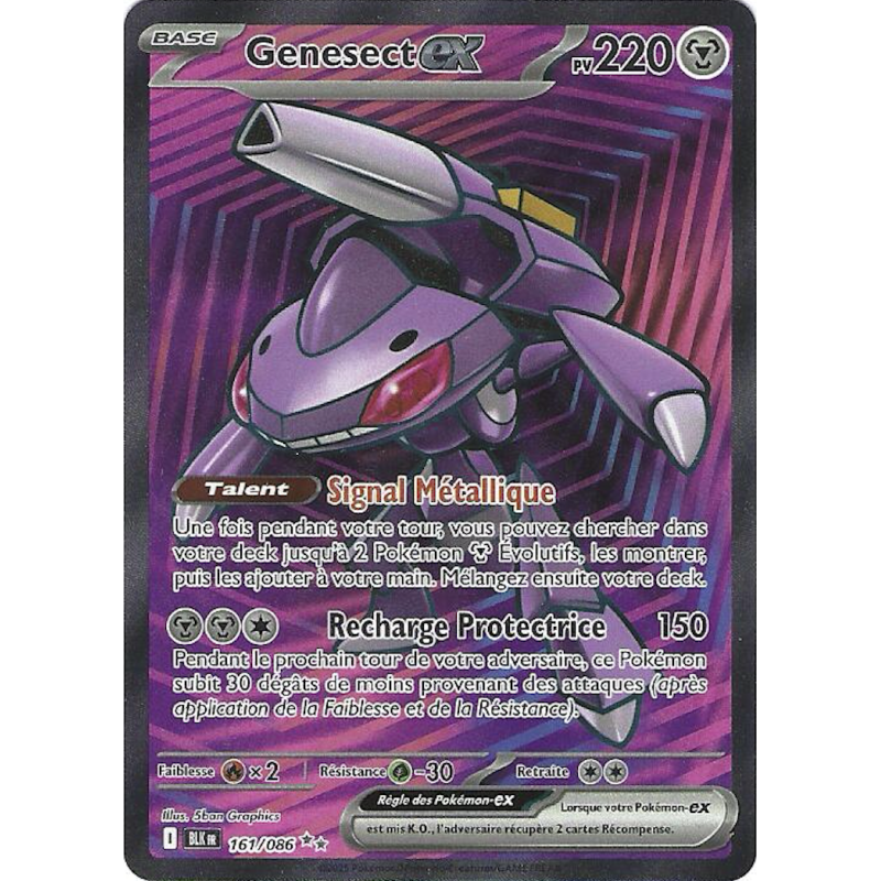 Genesect Ex 161/086 BLK Foudre Noire