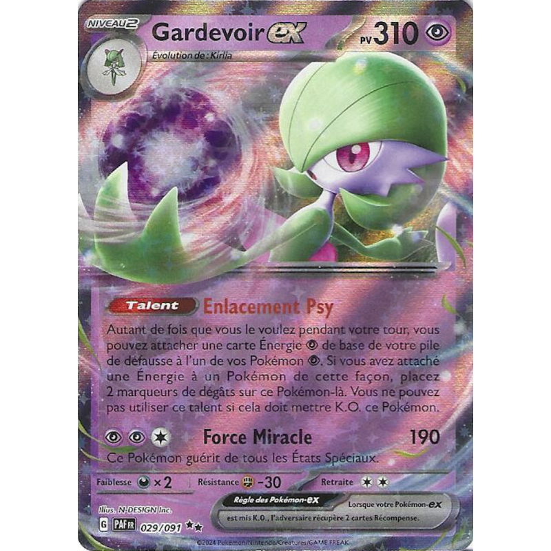 Gardevoir Ex 029/091 PAF Destinéés De Paldéa