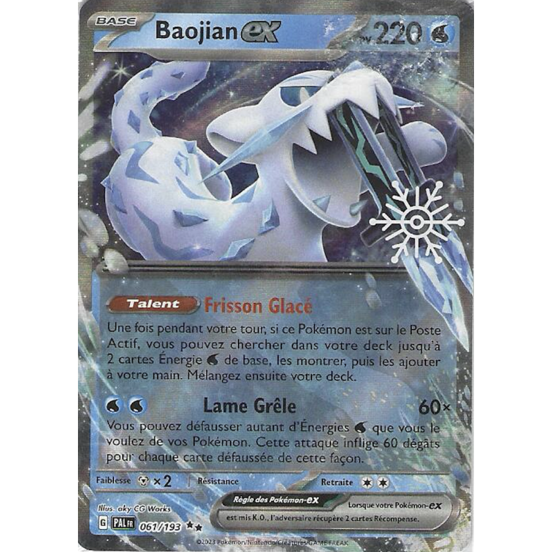 Baojian Ex 061/193 Stamp Blister PAL Evolution à Paldéa