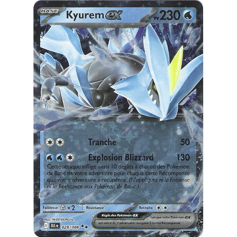 Kyurem Ex 028/086 BLK Foudre Noire