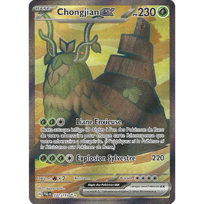 Chongjian Ex 232/193 PAL Evolution à Paldéa