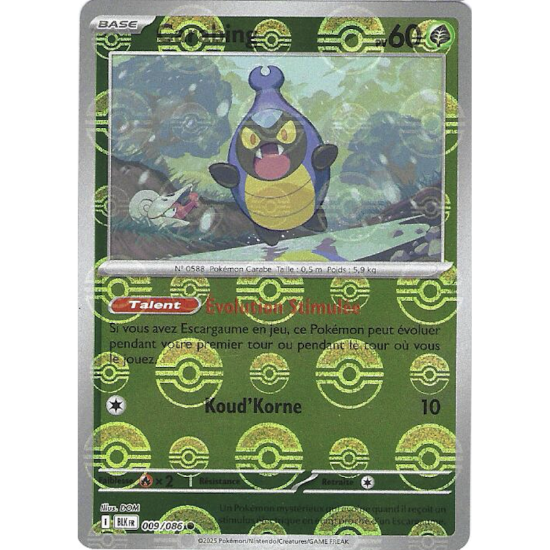 Carabing 009/086 Pokeball BLK Foudre Noire
