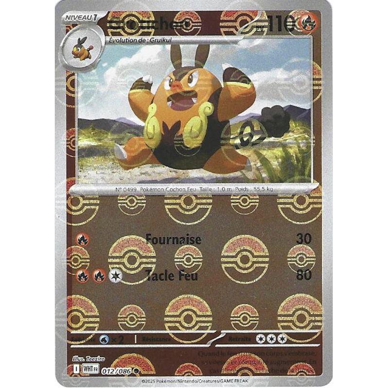 Grotichon 012/086 Pokeball WHT Flamme Blanche