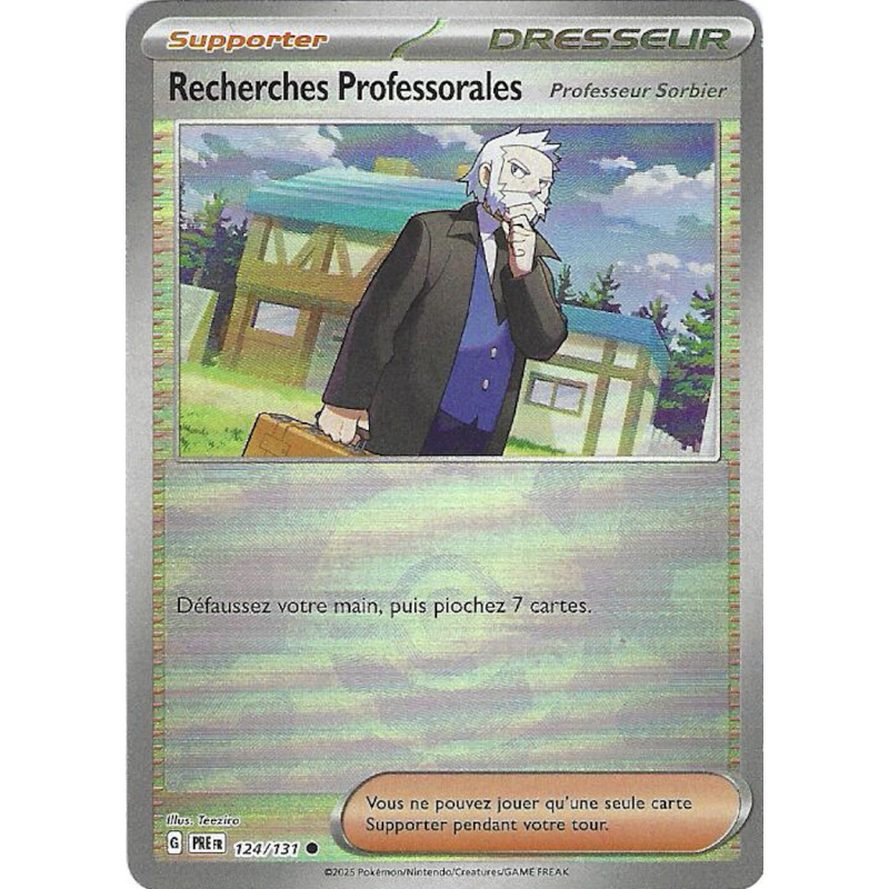 Dresseur Recherches Professorales 124/131 Pokeball PRE Evolutions Prismatiques