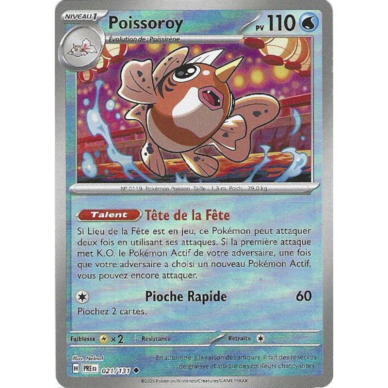 Poissoroy 021/131 Pokeball PRE Evolutions Prismatiques
