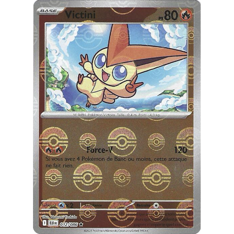 Victini 012/086 Pokeball BLK Foudre Noire