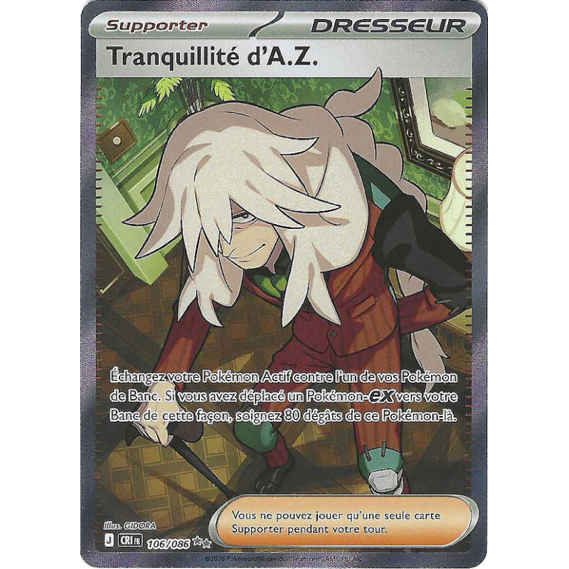 Dresseur Tranquilité d'A.Z 106/086 CRI Chaos Ascendant