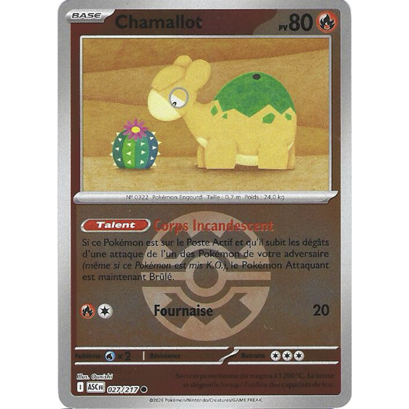 Chamallot 027/217 Reverse Pokeball ASC Héros Transcendants