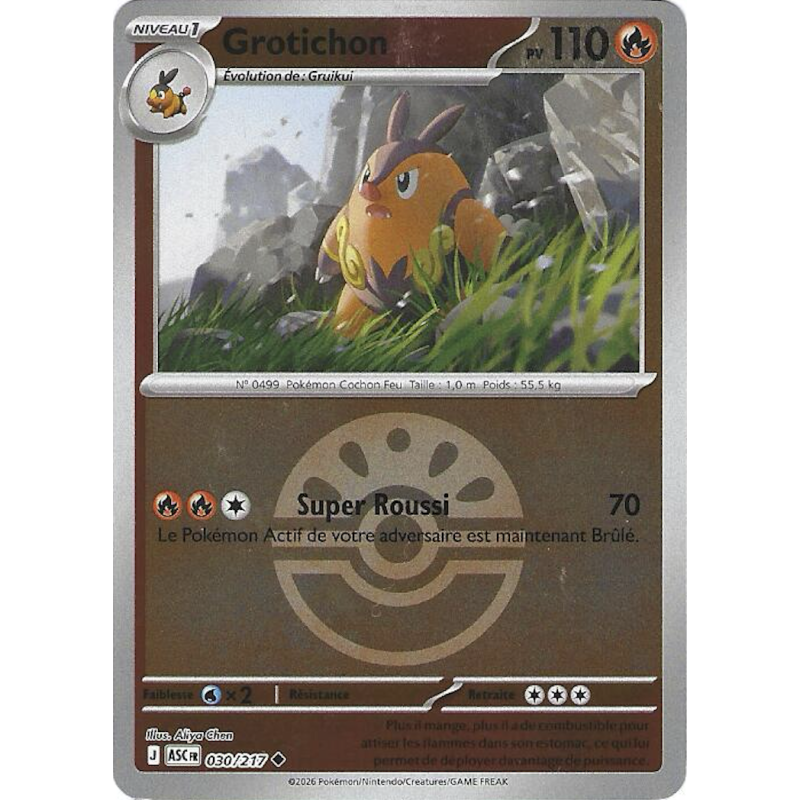 Grotichon 030/217 Reverse Pokeball ASC Héros Transcendants